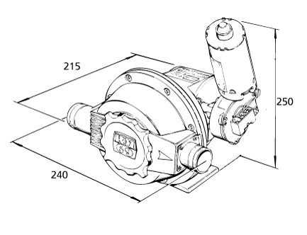 Elektrische lenspomp 12V zwart
