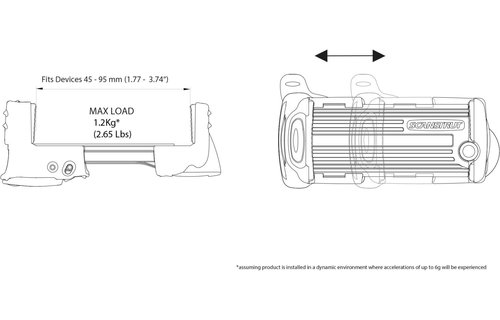 ROKK Mini top universele telefoon houder
