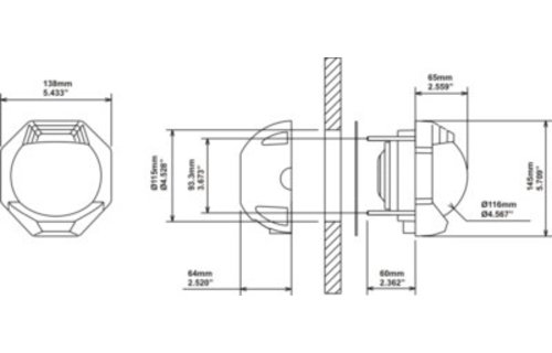 Kompas Contest 130 zwart huis/rode roos