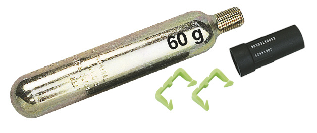 Herlaadset met 60 gr patroon, UML 5 capsule en borgclip