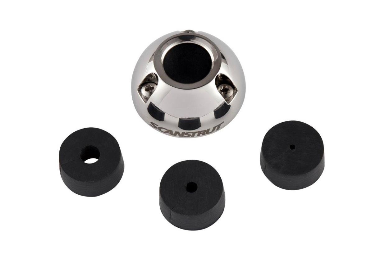 Scanstrut waterdichte dekdoorvoer verticaal - RVS