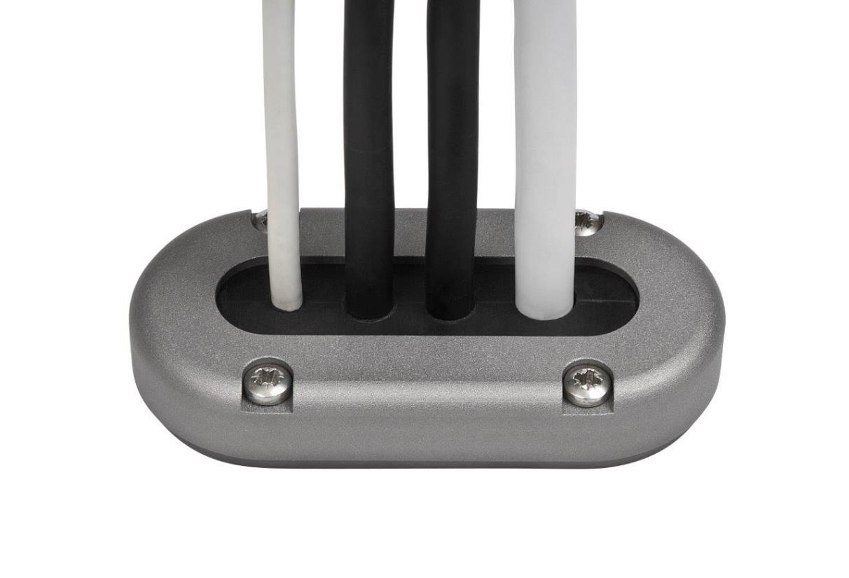 Dekdoorvoer aluminium voor meerdere kabels tot 15 mm