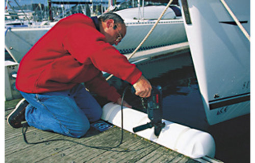 Steigerbumper halfrond Ø18 x 40 cm wit