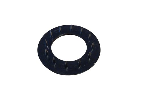 Puntige ring RVS voor zeilkous 12 mm zwart
