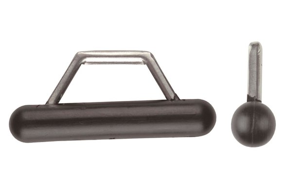 Zeilleuver HD nylon met RVS beugel 9 mm