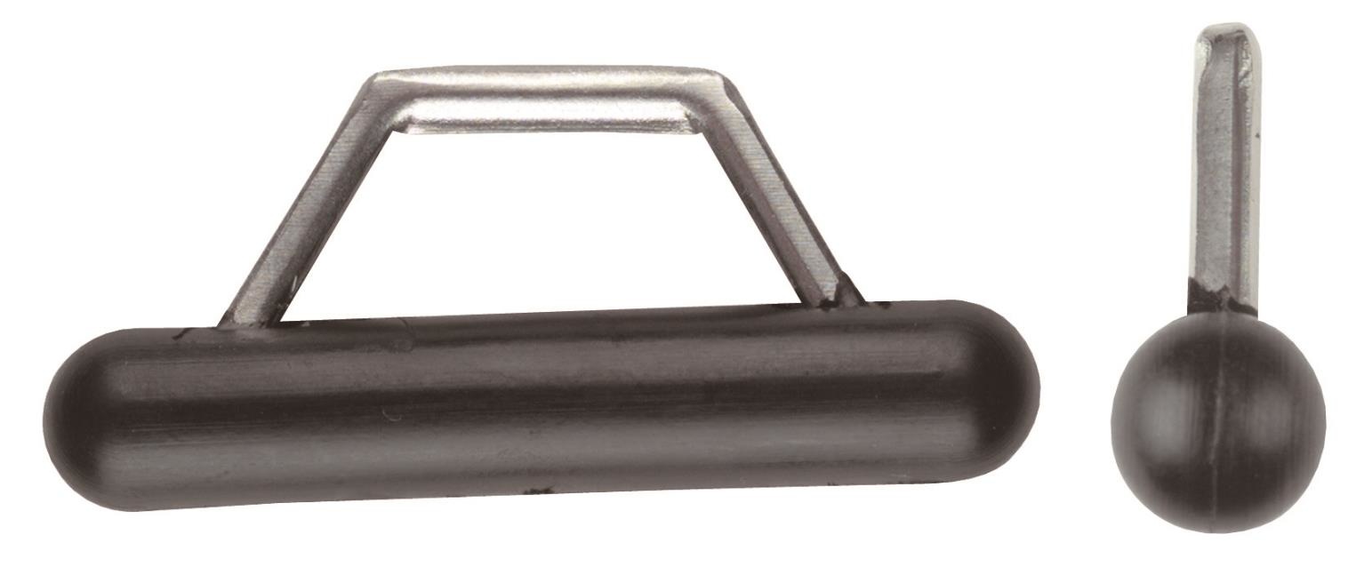 Zeilleuver HD nylon met RVS beugel 9 mm