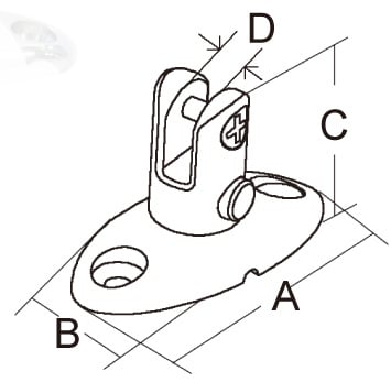 Dekplaat uitneembaar met schroef 37 gr,