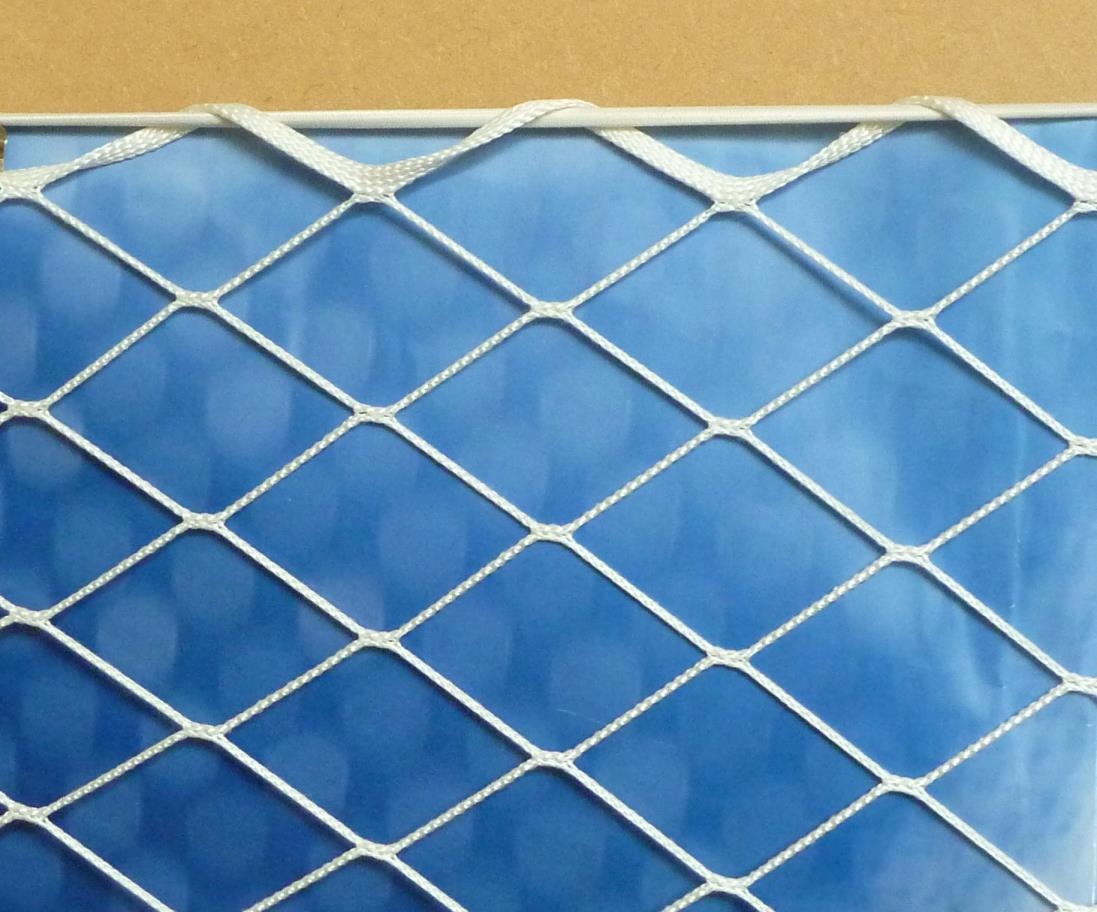 Railingnet knooploos 30 à 70 cm wit