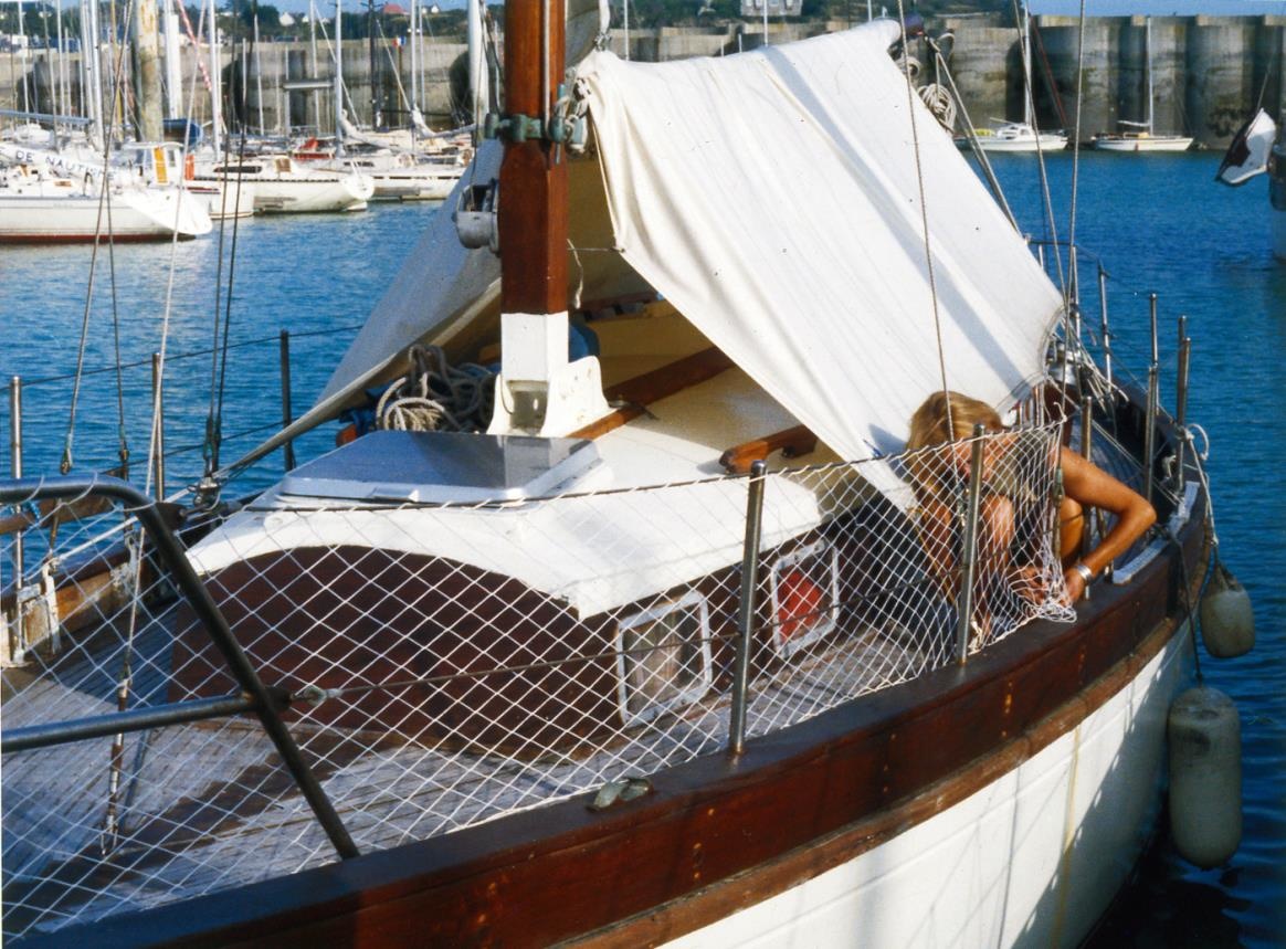 Railingnet knooploos 30 à 70 cm wit