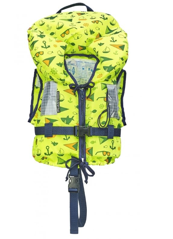 KinderReddingsvest Typhoon 100N Geel motief 3-10 kg