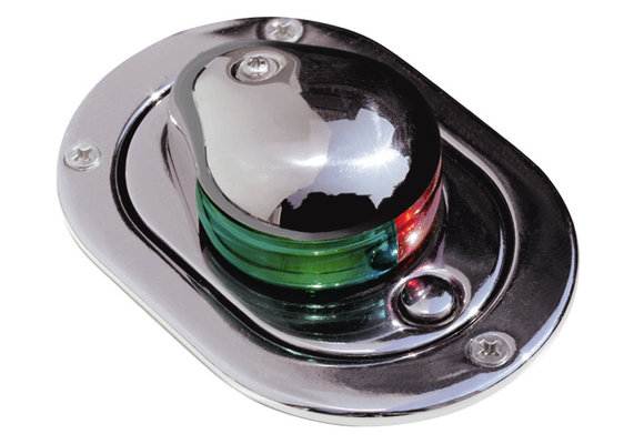 Serie 24 tweekleurenlicht RVS 12V inbouw