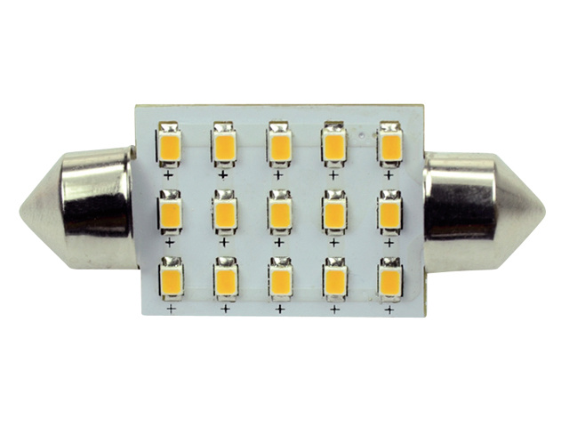 Ledlamp led15 festoon 10-30V 37mm 2700k - 1.5 watt