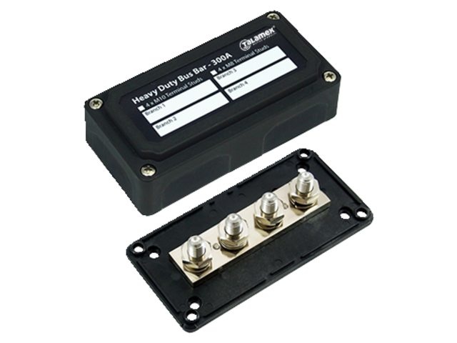 Busbar heavy duty 4xM10 max 300A