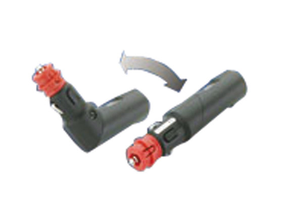 Stekker 12V uni 90Â°