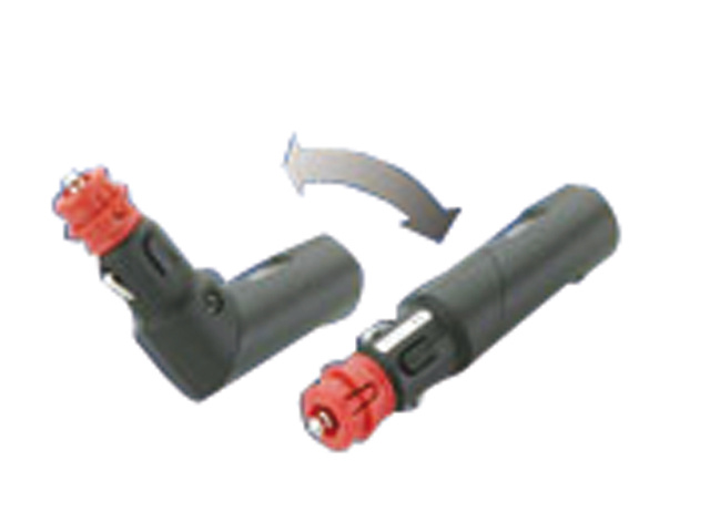 Stekker 12V uni 90Â°