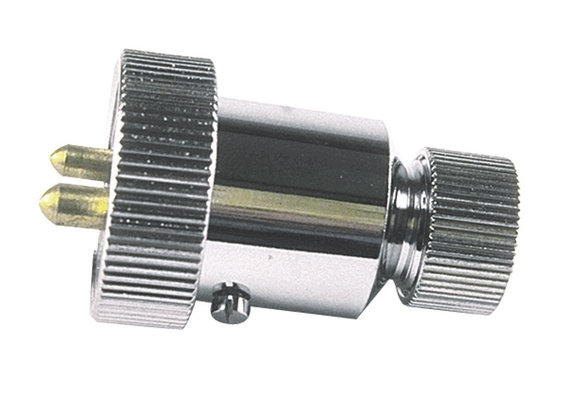 Losse stekker verchroomd 2 polig