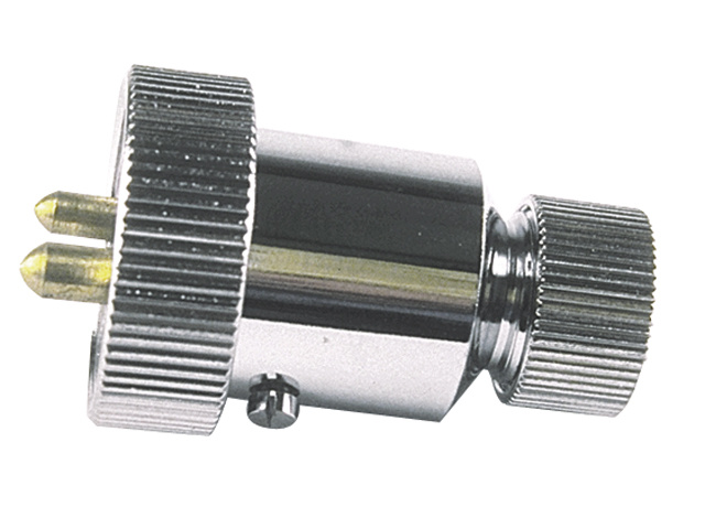 Losse stekker verchroomd 2 polig