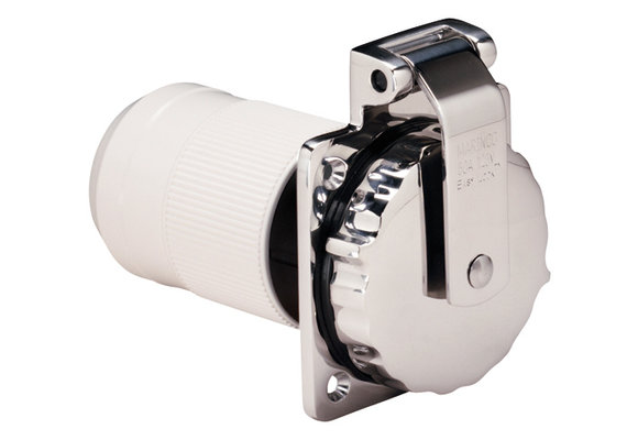 50A 125V El Inlet SS | With Enclosure