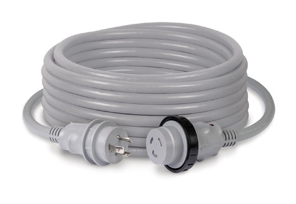 50A 125V Cordset 50' Molded White