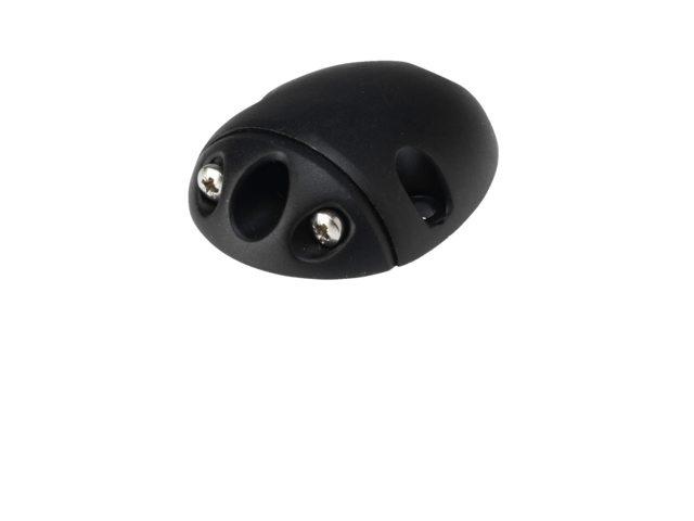 Waterdichte kabeldoorvoer zijmontage zwart