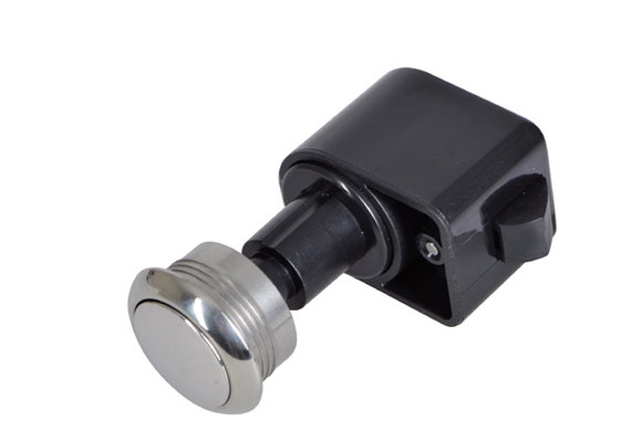 Drukknop rond RVS zelfsluitend