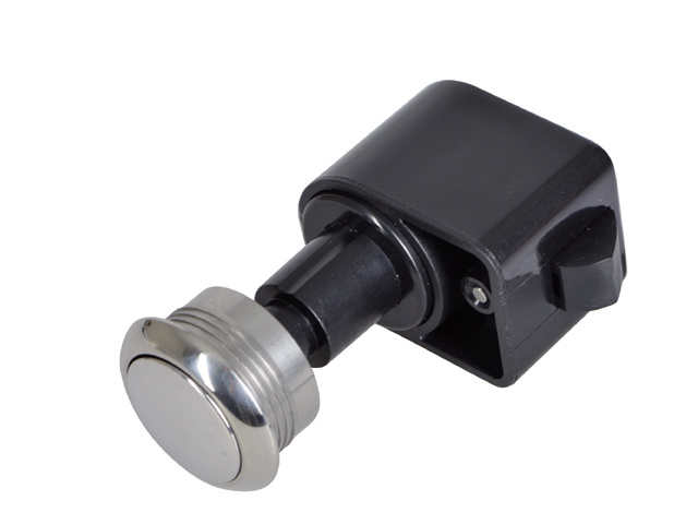 Drukknop rond rvs zelfsluitend