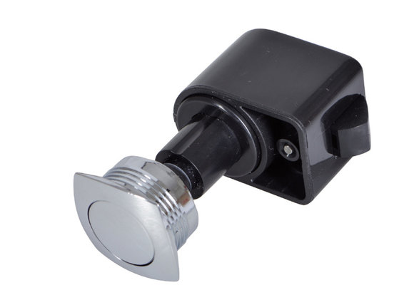 Drukknop convex kunststof verchroomd zelfsluitend