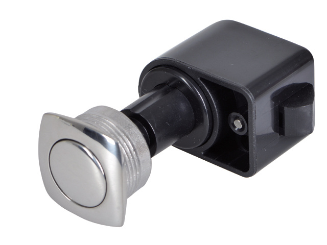 Drukknop convex rvs zelfsluitend