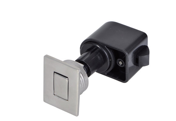 Drukknop rechthoek RVS zelfsluitend