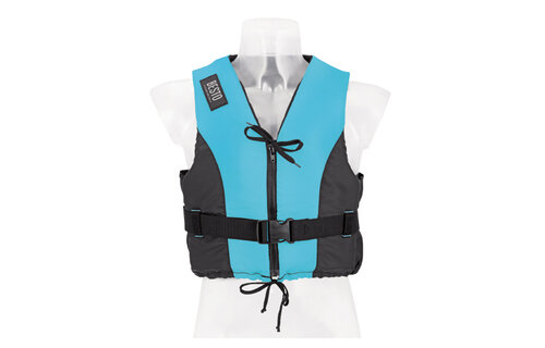 Besto Dinghy Zipper zwemvest 50N Aqua/Black