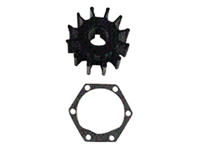 Neoprene inboard impeller key drive met pakking. key & kap