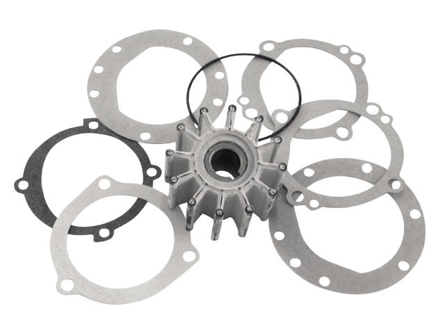 Neoprene inboard impeller key drive met pakking & kap