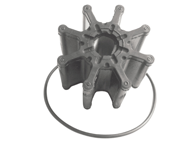Neoprene inboard impeller double flat drive 1 met pakking & kap