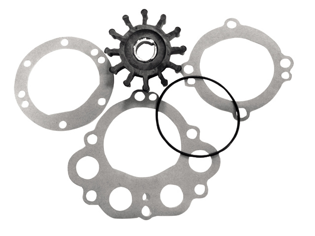 Neoprene inboard impeller key drive met pakking