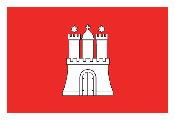 Vlag Hamburg