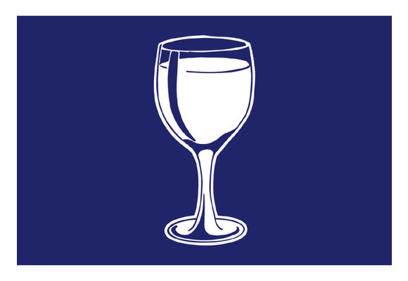 Borrel vlag | Blauw | 30 x 45 cm