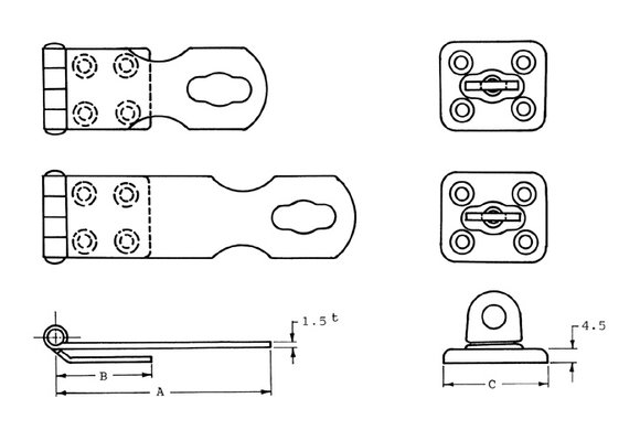 Overval sluiting RVS 64mm