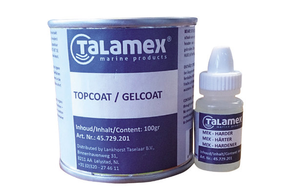 2 Componenten topcoat transparant 100g