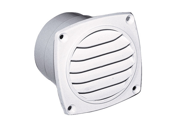Ventilatierooster abs met slangaansluiting