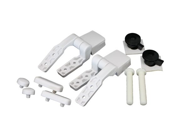 Scharnierset voor zitting & deksel hout