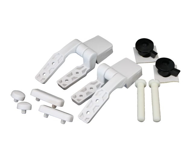 Scharnierset voor zitting & deksel hout