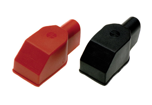 Afdekkap pvc voor accuklem | Zwart