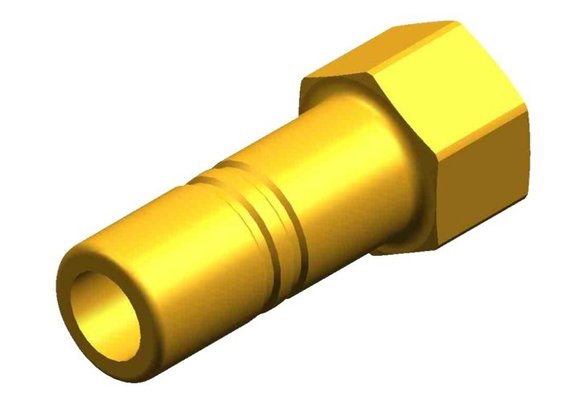 Adapter 3/8" BSP 15mm female messing