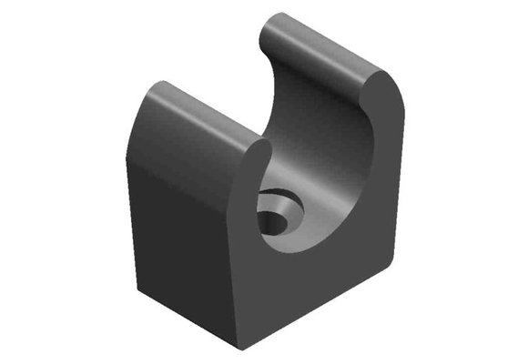 Bevestigingsclips | Zwart (prijs per 10)