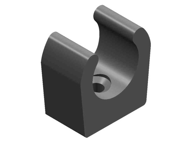 Bevestigingsclips | Zwart (prijs per 10)