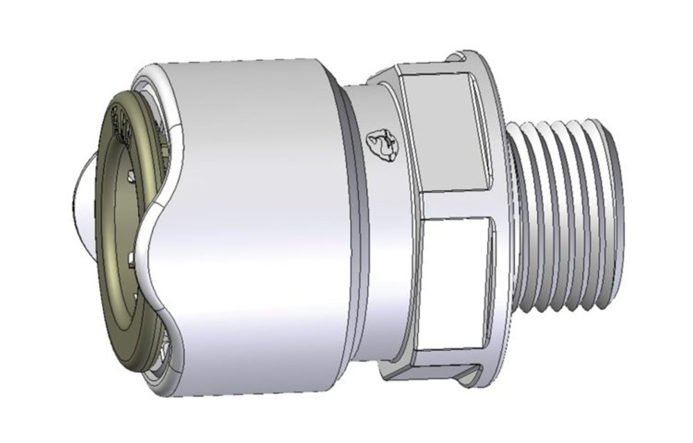 Whale adapter 3/8" BSP 15mm male (prijs per 2 stuks)