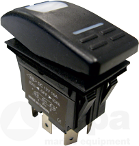 Allpa Waterdichte schakelaar met LED-indicator, 4-polig, ON-OFF, 15A / 12V, inclusief 25 labels