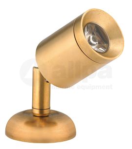 Allpa Messing LED-Wand / Leeslamp (mini), 8-30V/1,2W, LED 1x 1W, H=84mm