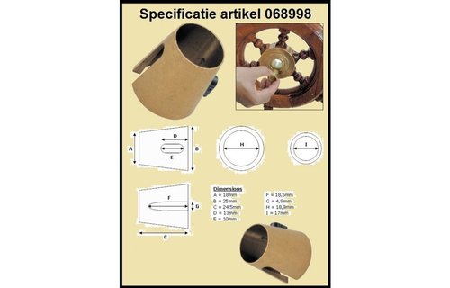 Allpa Conusadapter voor stuurwiel (verloopconus)
