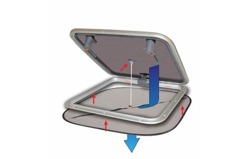 Waterline verduistering met ventilatie voor vluchtluik - regular